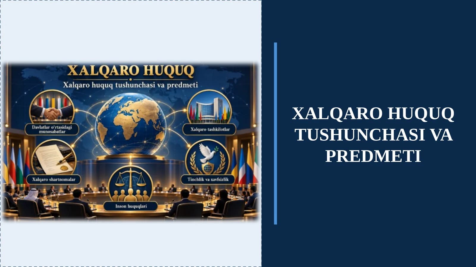 Xalqaro Huquq Tushunchasi va Predmeti