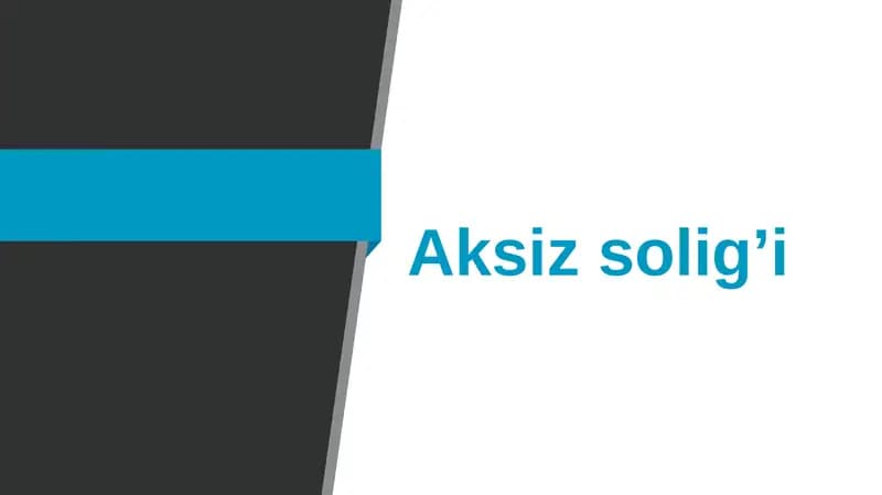 Aksiz soligʻi