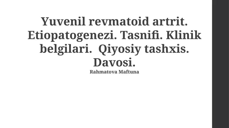 Voyalar Revmatizoid Artriti