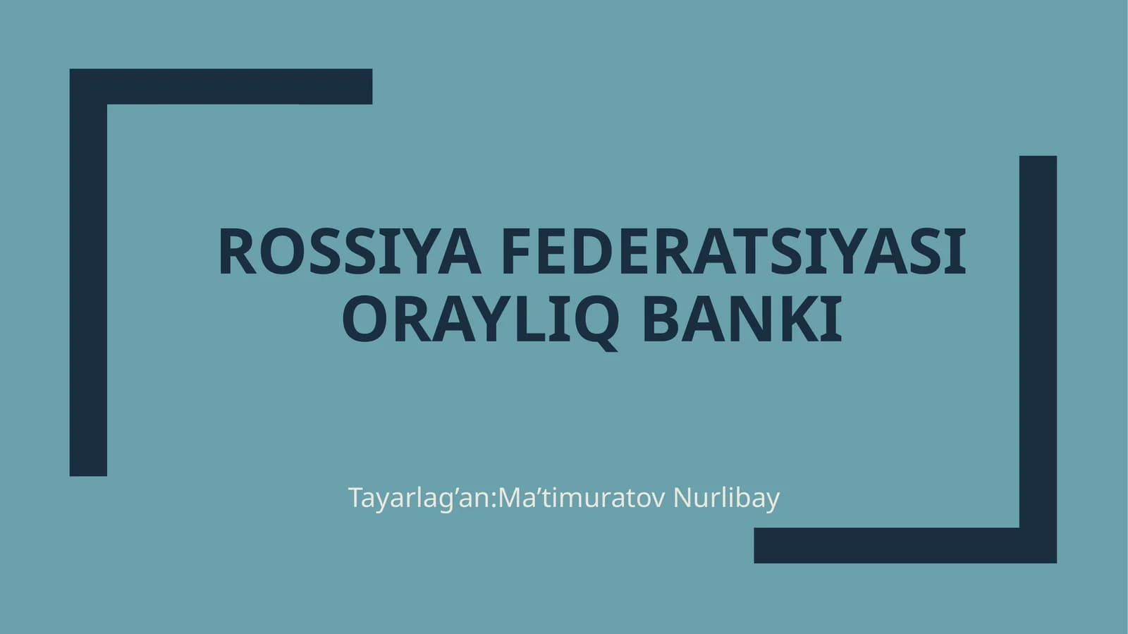 Rossiyafederatsiyasiorayliqbanki