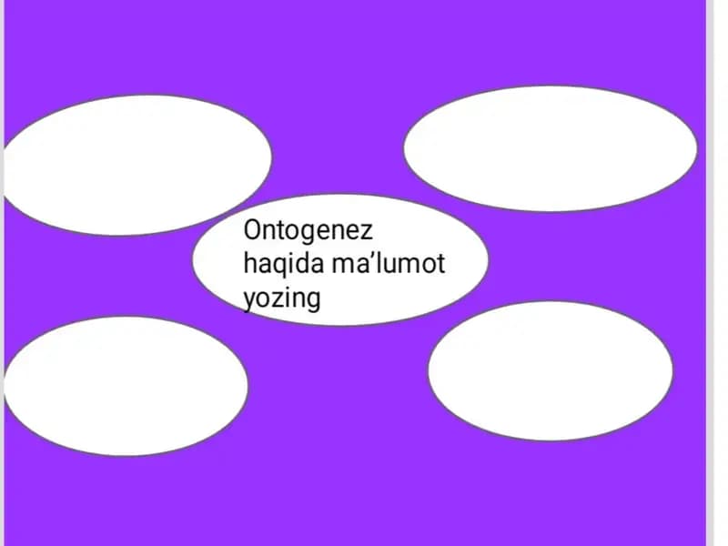 Ontogenez va Flogenez haqida ma'lumotlar