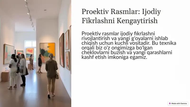 Proektiv Rasmlar: Ijodiy Fikrlashni Kengaytirish