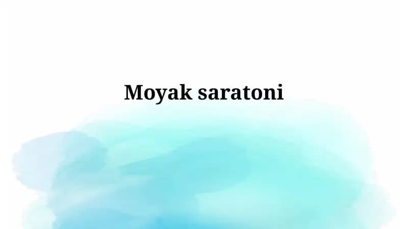 Miya saratoni: Ta'rif va turlari