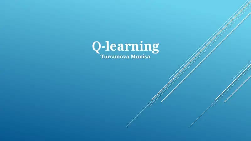 Q-learning