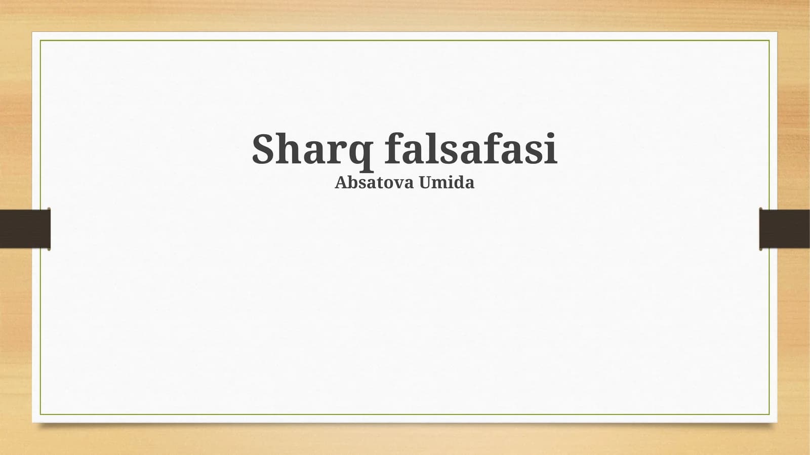 Sharq falsafasi