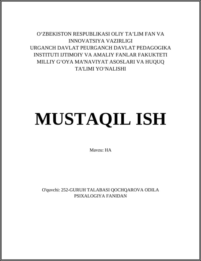 High Availability (Yuqori Mavjudlik)