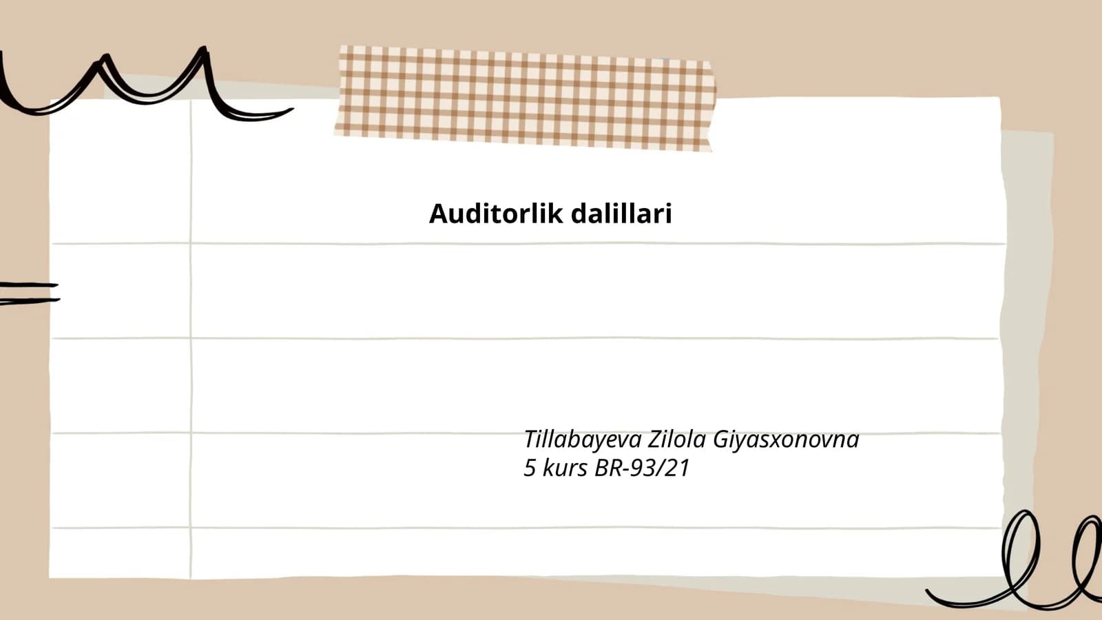Auditorlik dalillari
