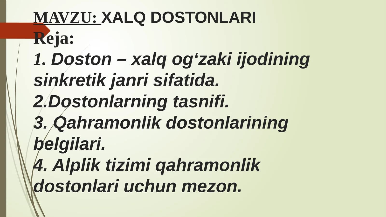 XALQ DOSTONLARI