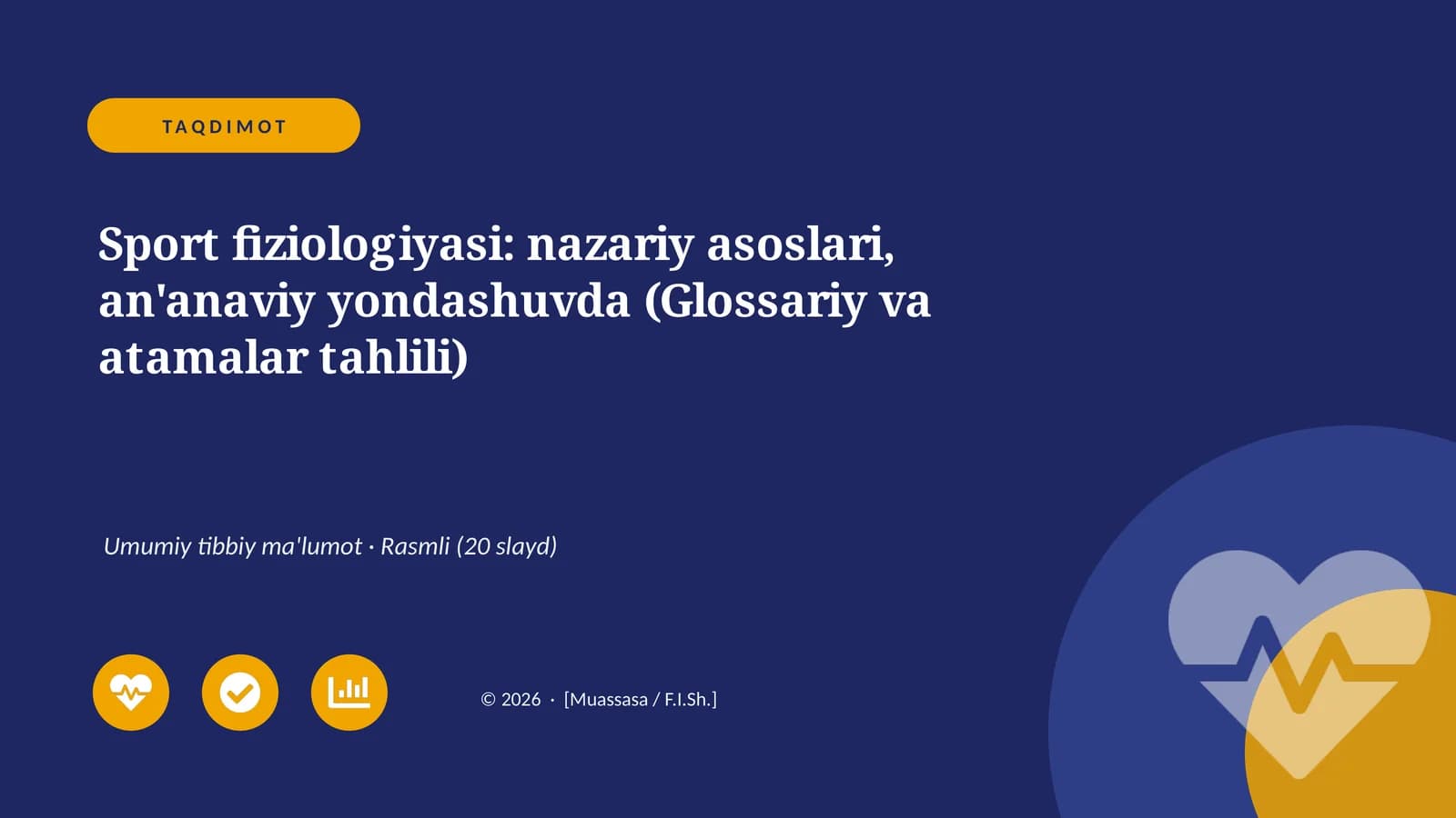 Sport fiziologiyasi: nazariy asoslari, an'anaviy yondashuvda (Glossariy va atamalar tahlili)