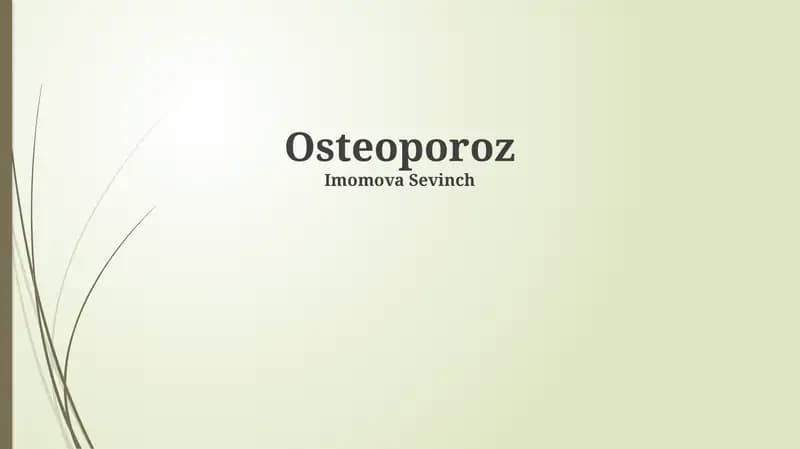 Osteoporoz