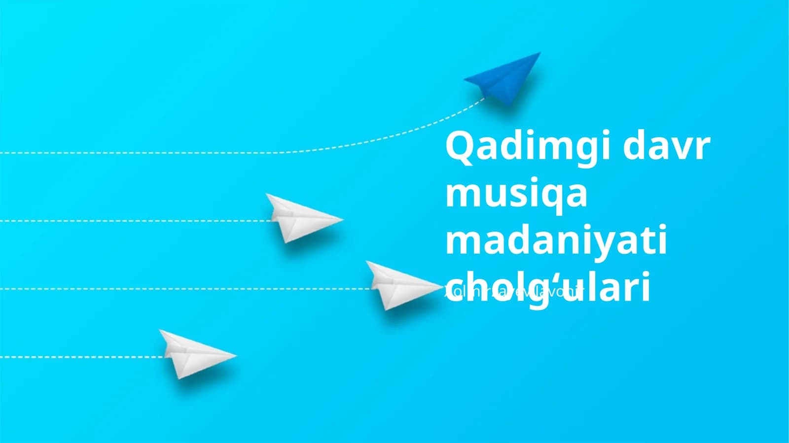 Qadimgi davr musiqa madaniyati cholgʻulari