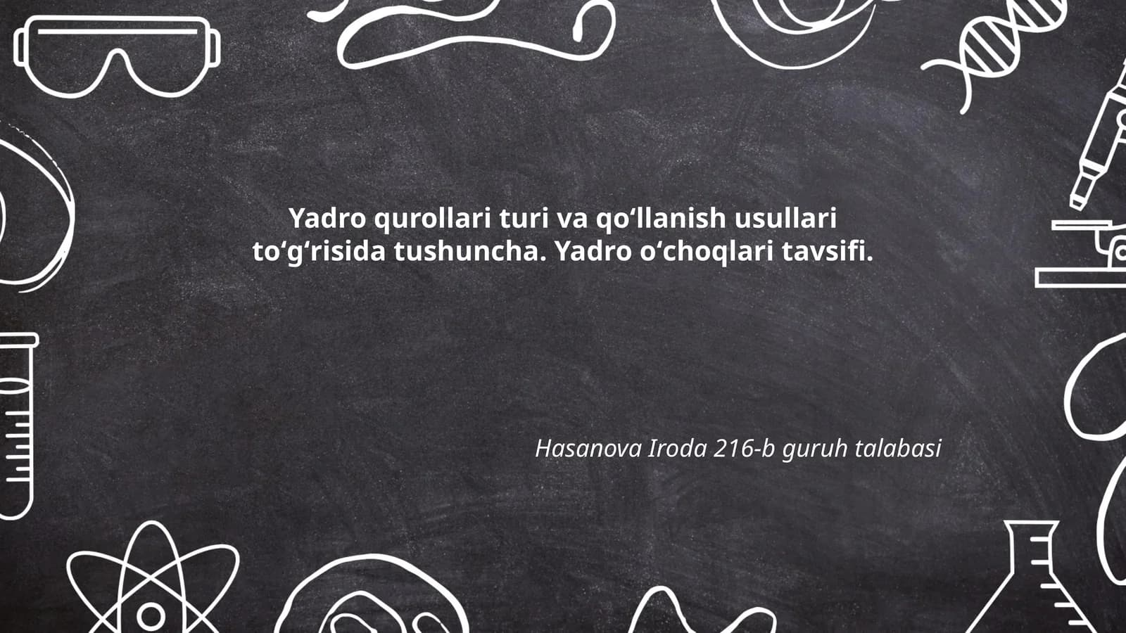 Yadro qurollari turi va qoʻllanish usullari