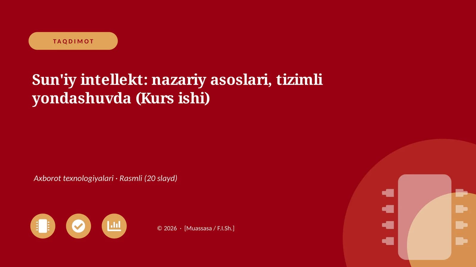 Sun'iy intellekt: nazariy asoslari, tizimli yondashuvda (Kurs ishi)