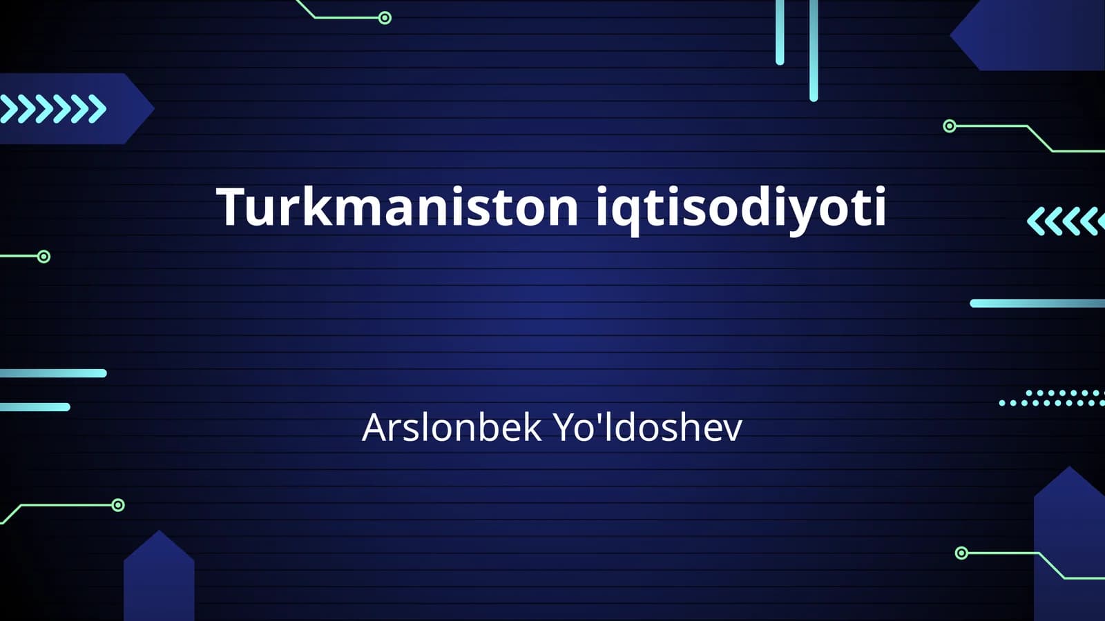Turkmaniston iqtisodiyoti