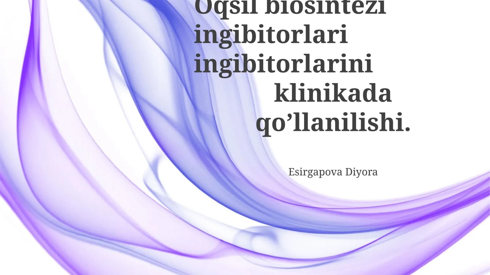 Oqsil Biosintezi Ingibitorlari
