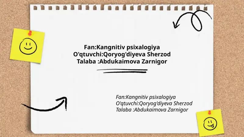 Kangnitiv psixalogiya