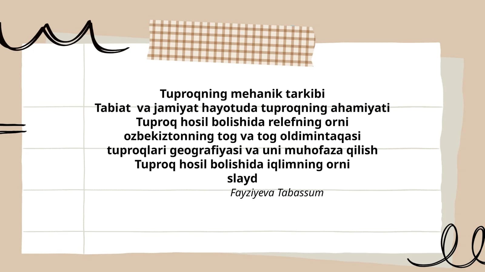 Tuproqning mehanik tarkibi