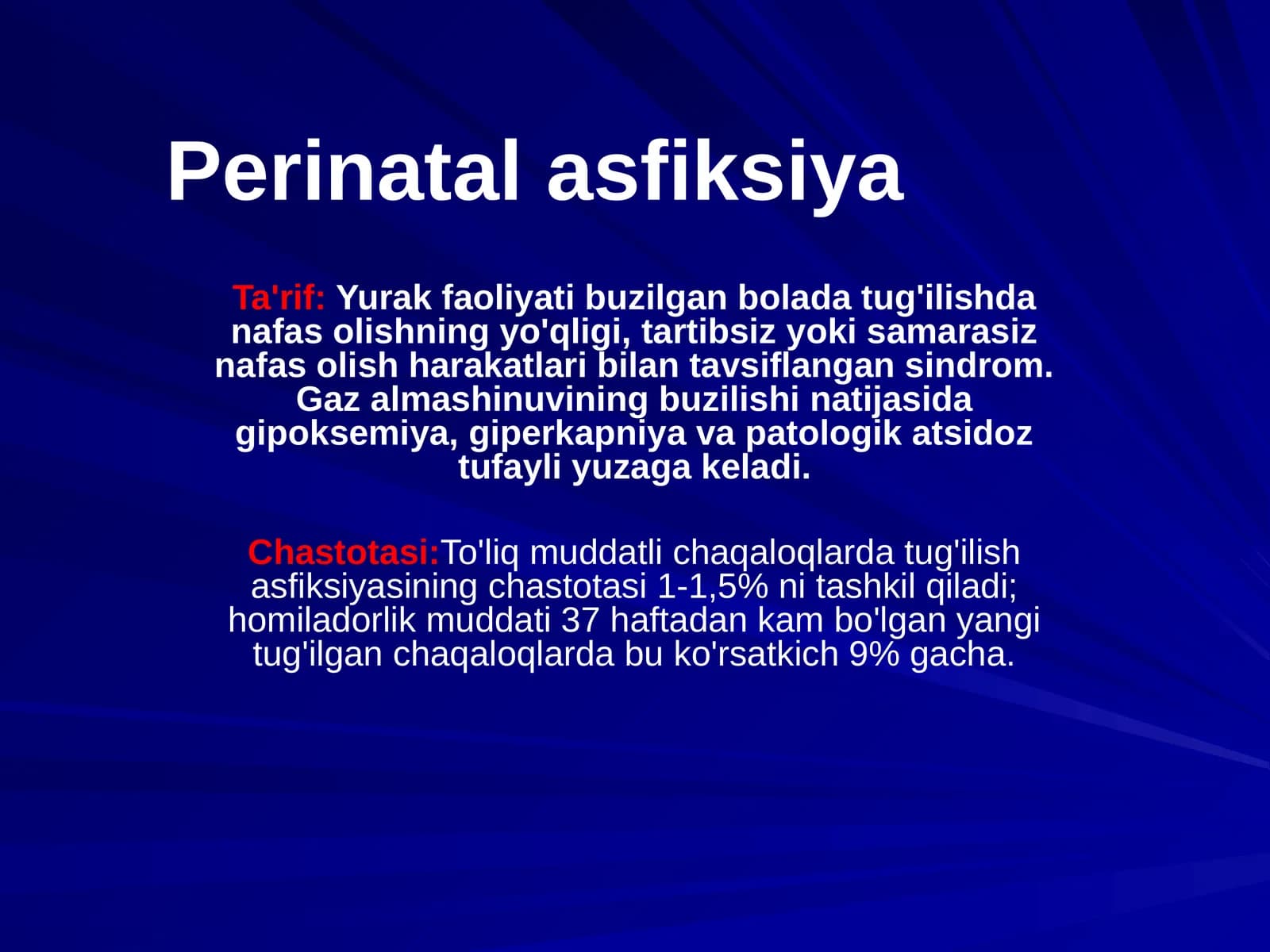 Perinatal asfiksiya