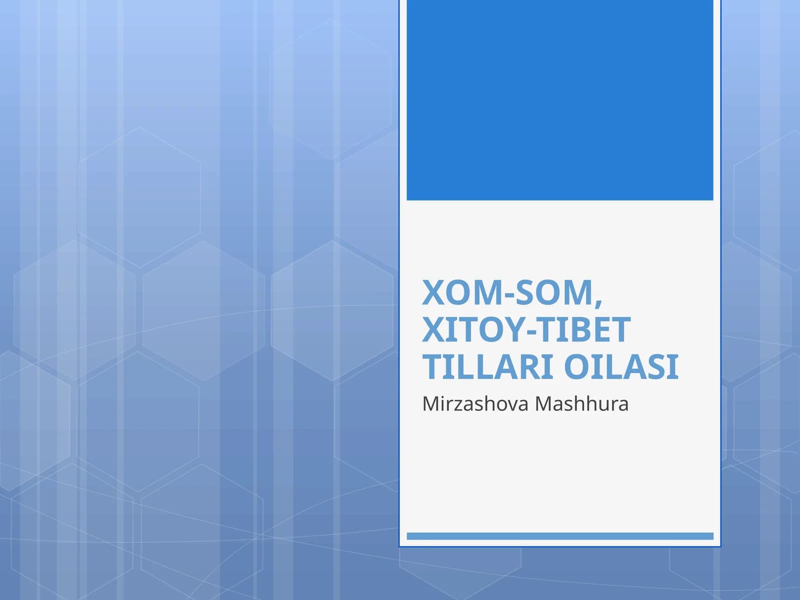 XITOY-TIBET TILLARI OILASI