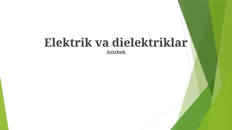 Elektr maydonlari