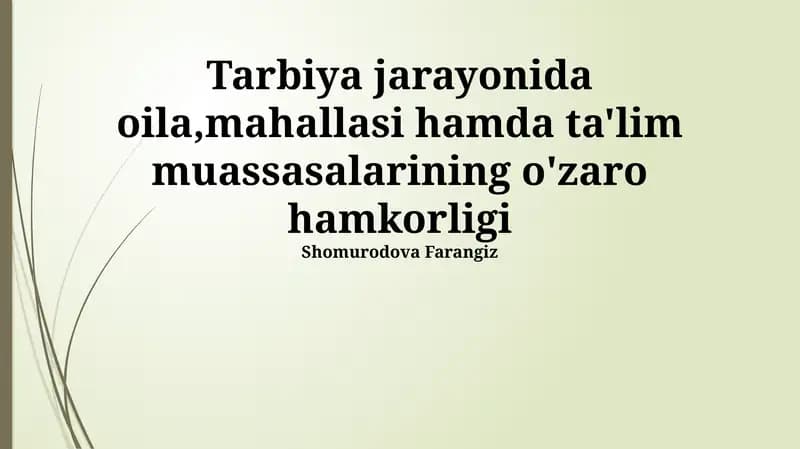 Muammolar va ularning yechimlari