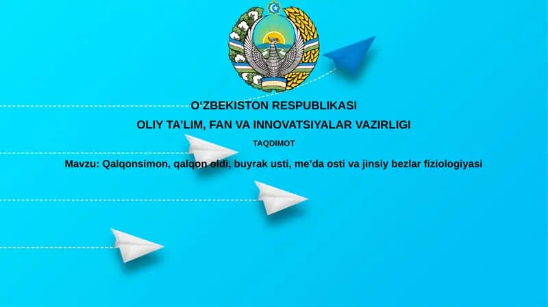 Endokrin bezlar fiziologiyasi