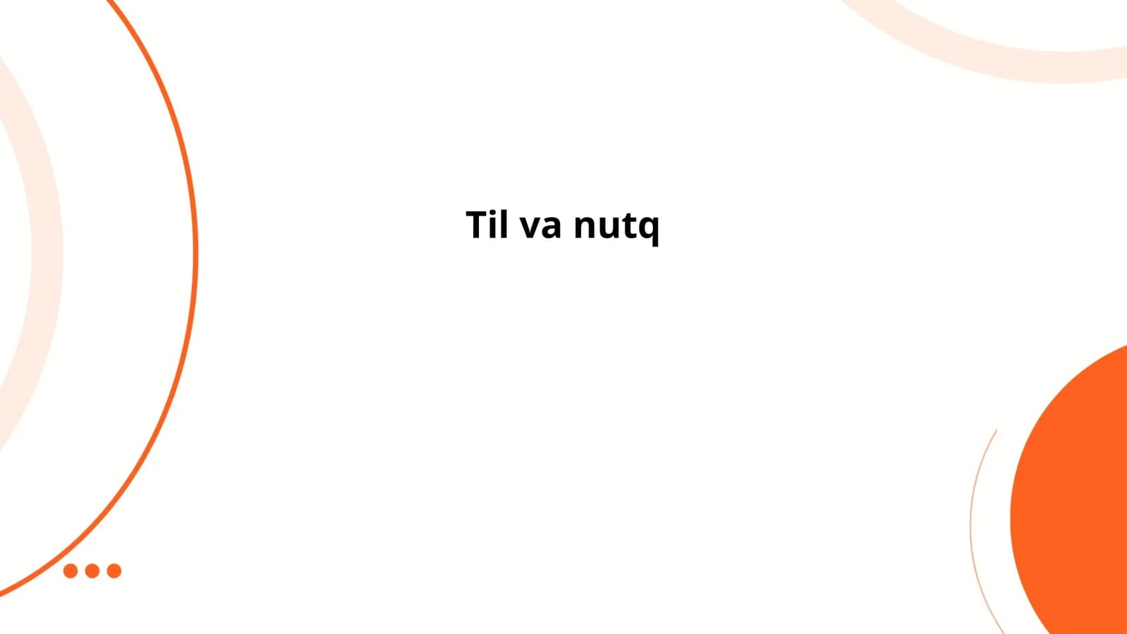 Til va nutq