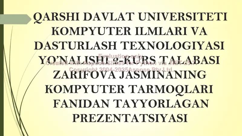 Axborot tizimlari