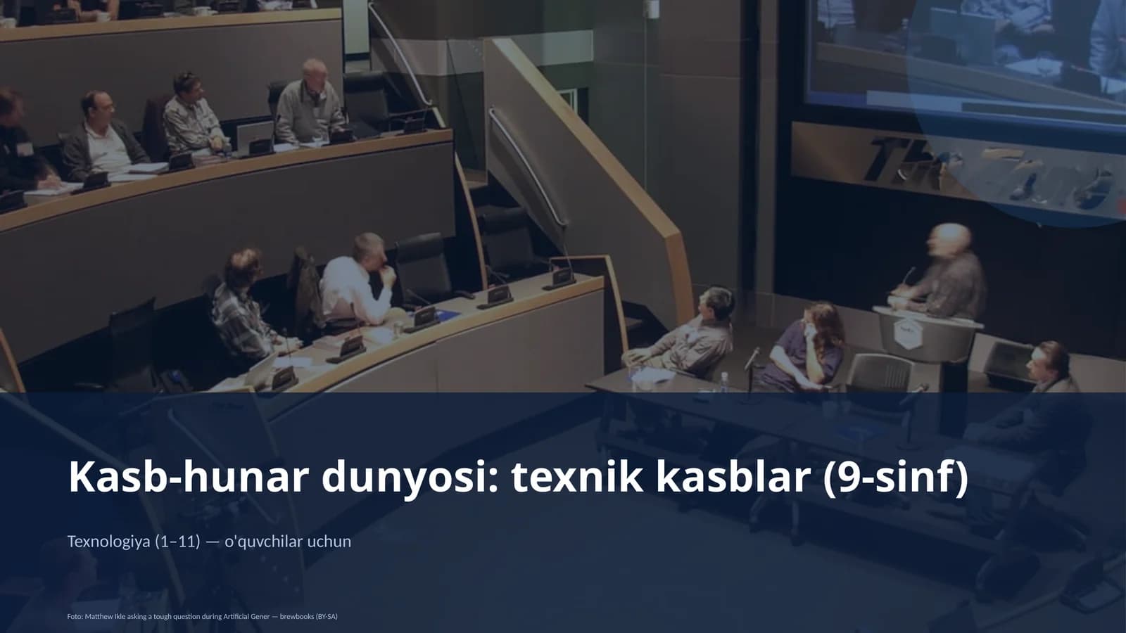 Kasb-hunar dunyosi: texnik kasblar (9-sinf)