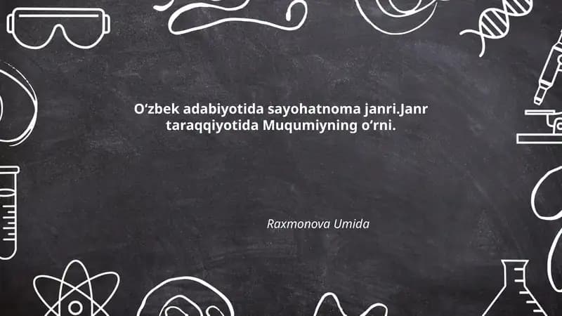 Sayohatnoma janri