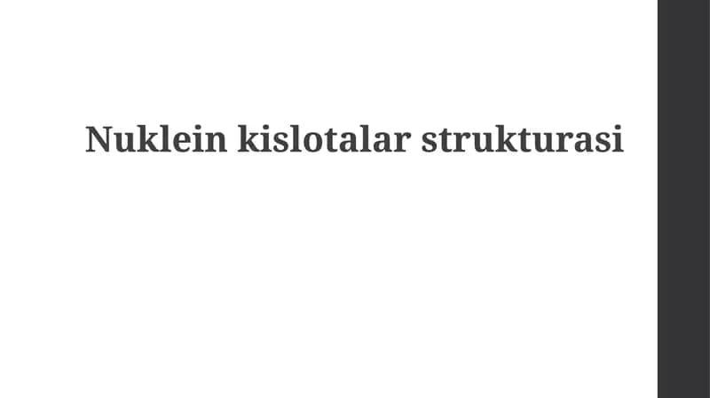 Nukleinkislotalarstrukturasi