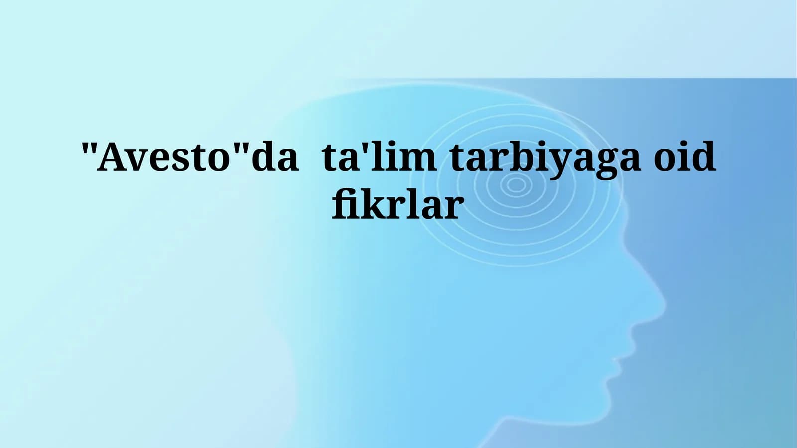 Avesto Ta'limi