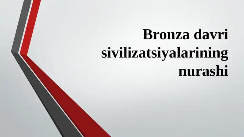 Bronza davri sivilizatsiyalarining nurashi