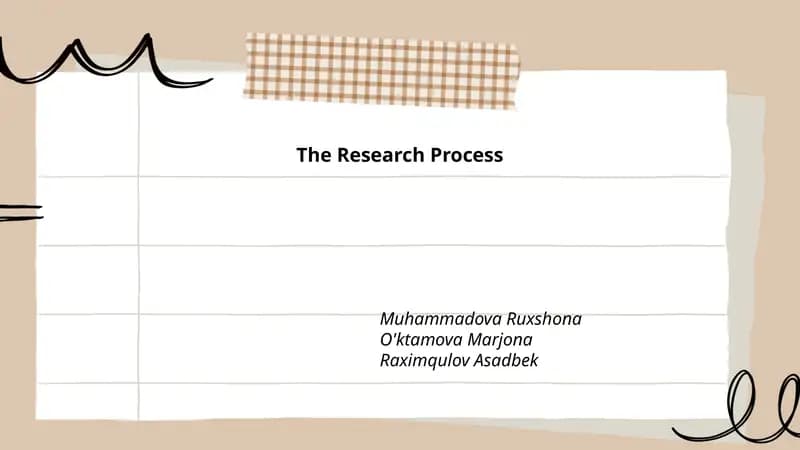 The Research Process
