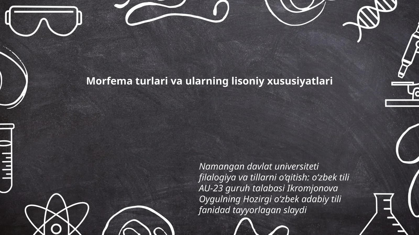 Morfema turlari va ularning lisoniy xususiyatlari