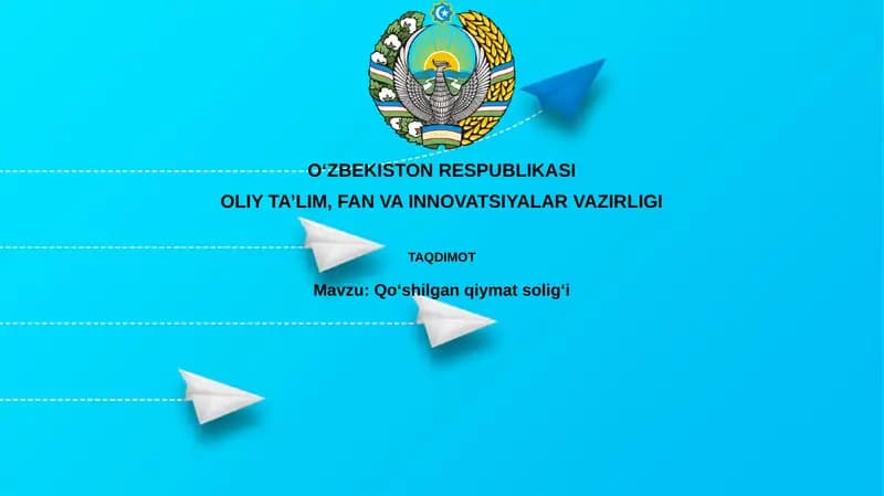 Qoʻshilgan qiymat soligʻi