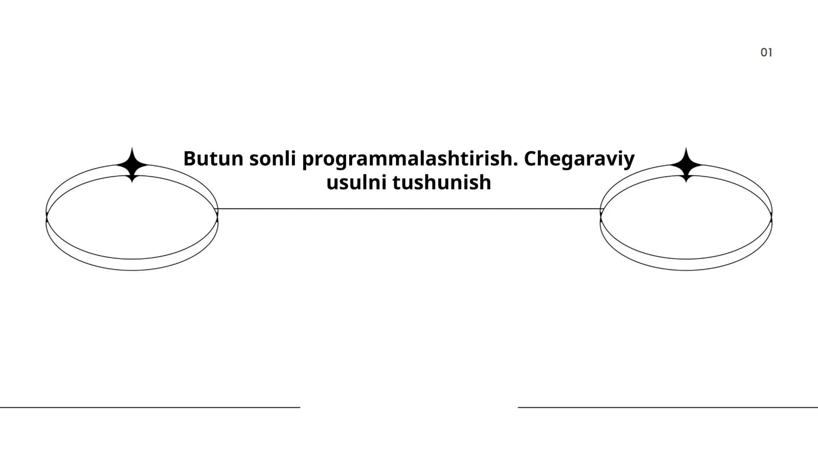 Butun sonli programmalashtirish. Chegaraviy usulni tushunish