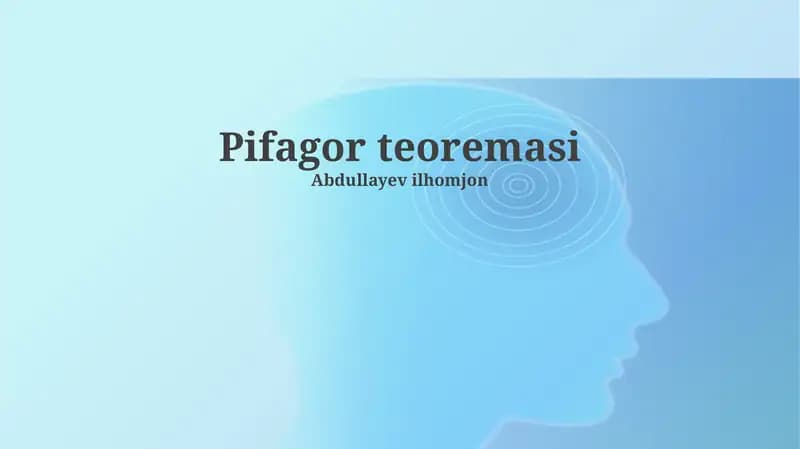 Pifagor teoremasi