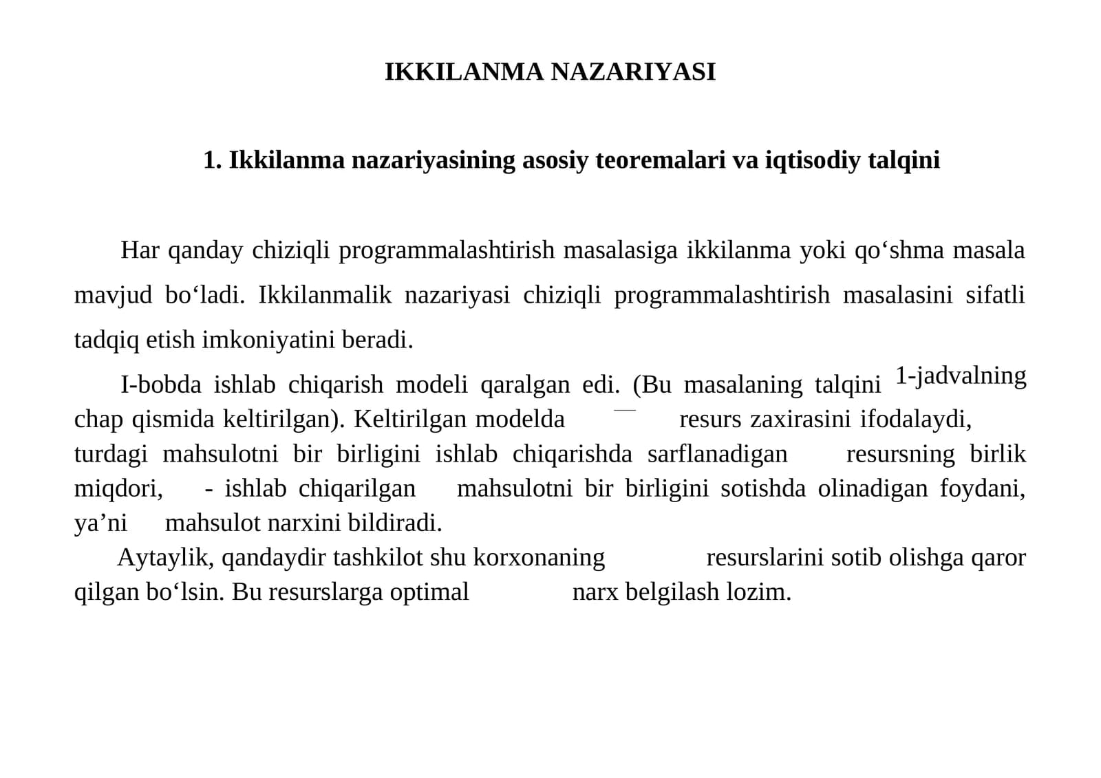 IKKILANMA NAZARIYASI
