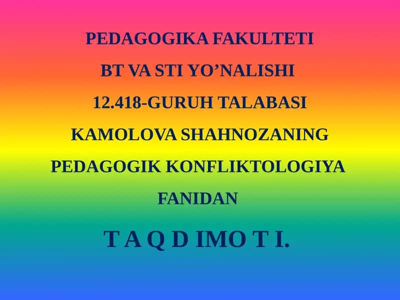 Pedagogik Muloqot