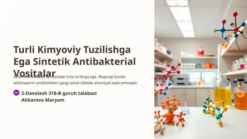 Sintetik Antibakterial Vositalar