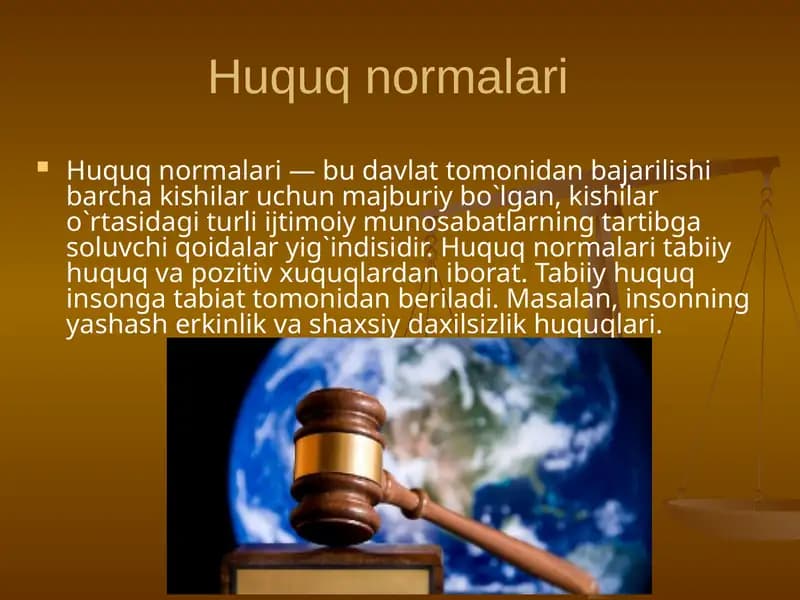 Huquq normalari