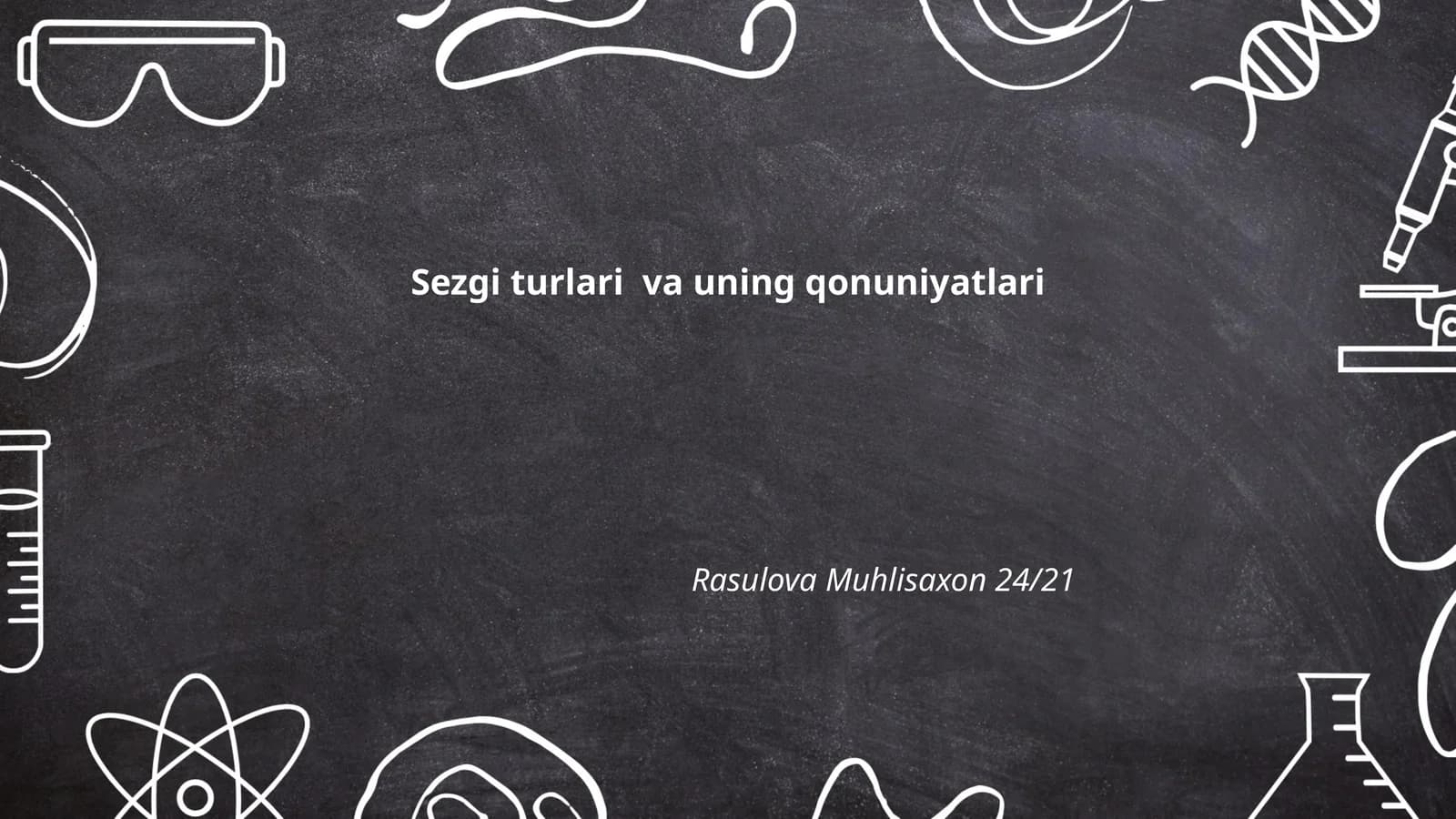 Sezgi turlari va uning qonuniyatlari