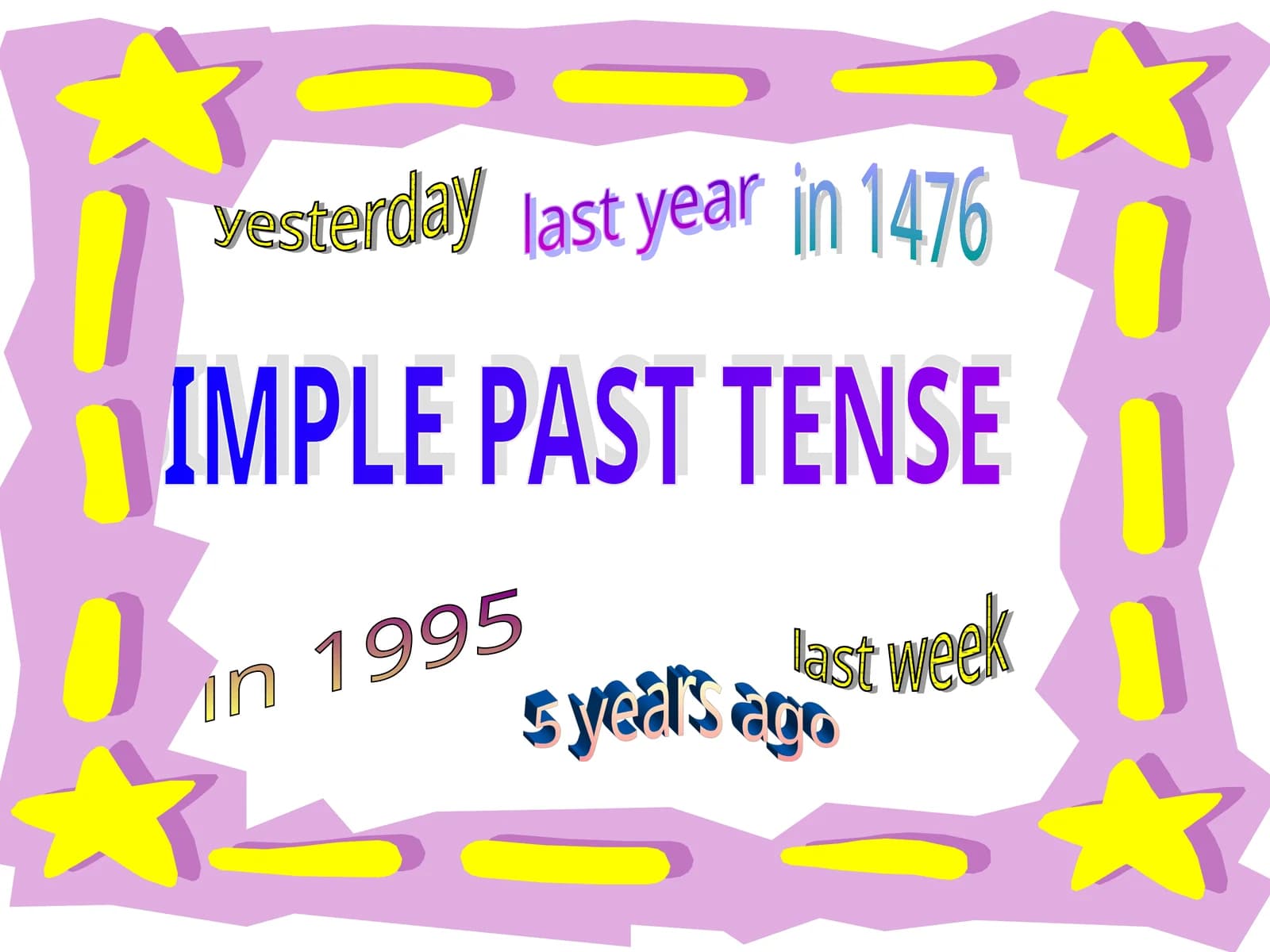SIMPLE PAST TENSE