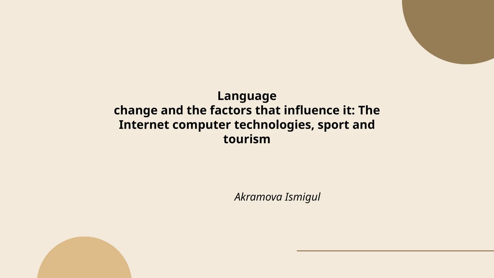 Language Change and Factors Influencing It