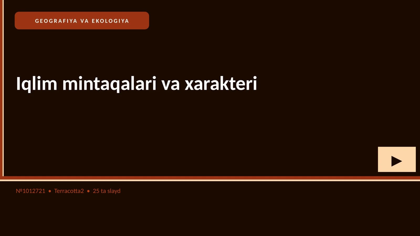 Iqlim mintaqalari va xarakteri