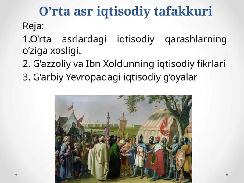 O’rtaasriqtisodiytafakkuri