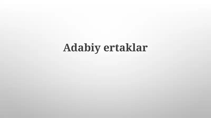 Mashhur ertak yozuvchilari