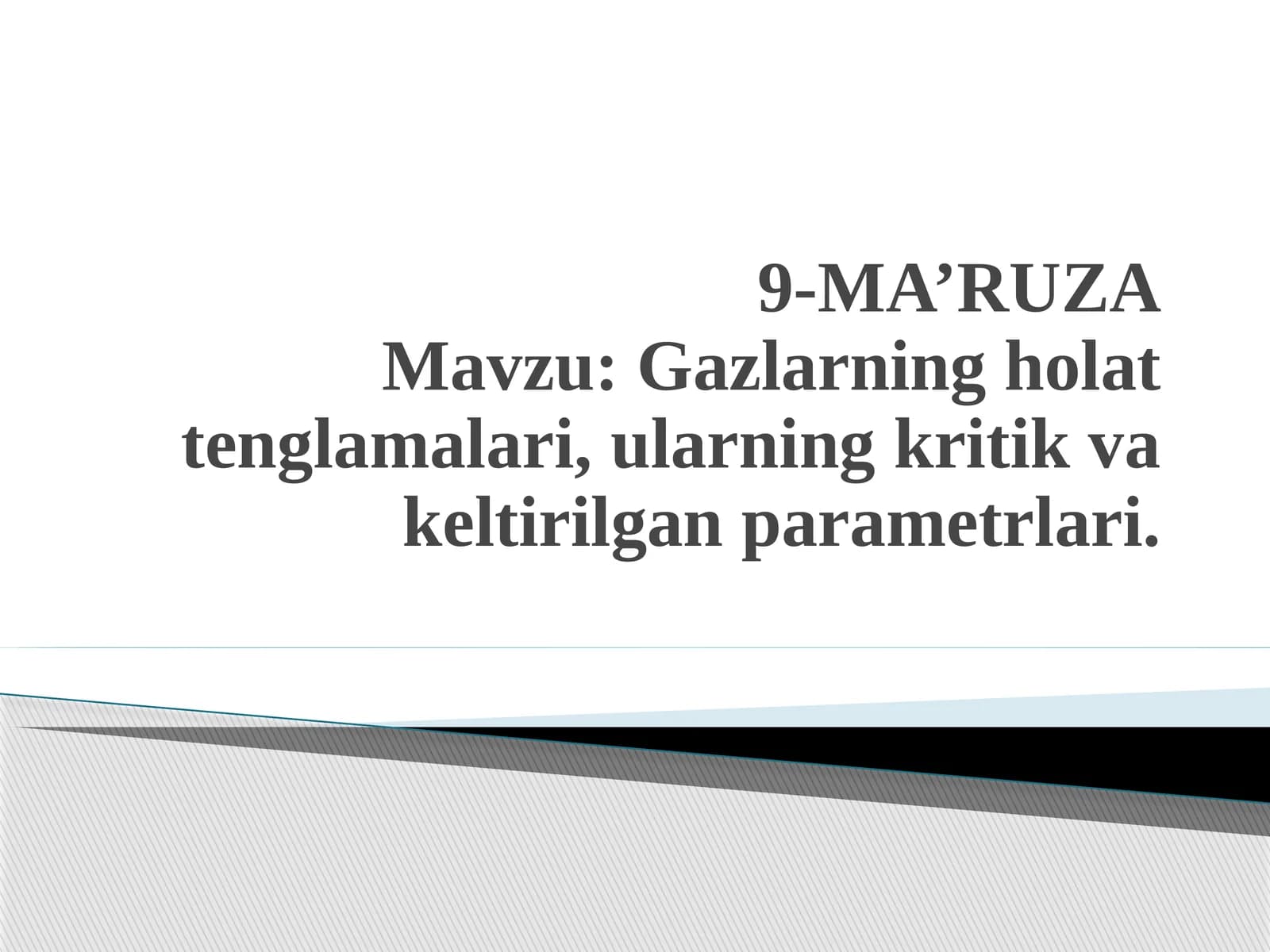 Dinamik qovushqoqlik kritik parametrlar