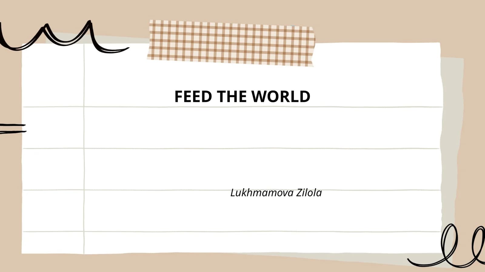 Lukhmamova Zilola